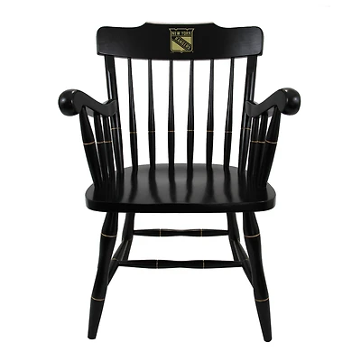 Black New York Rangers Captain's Chair