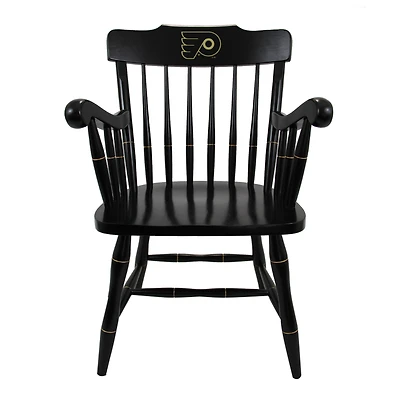 Black Philadelphia Flyers Captain's Chair