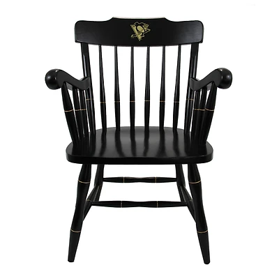 Black Pittsburgh Penguins Captain's Chair