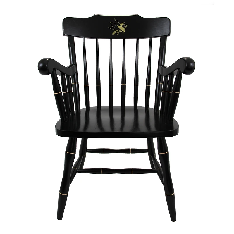 Black San Jose Sharks Captain's Chair
