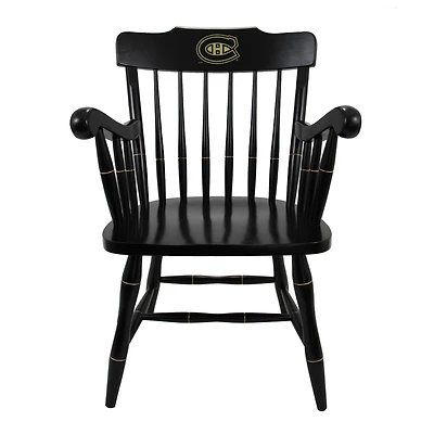 Black Montreal Canadiens Captain's Chair