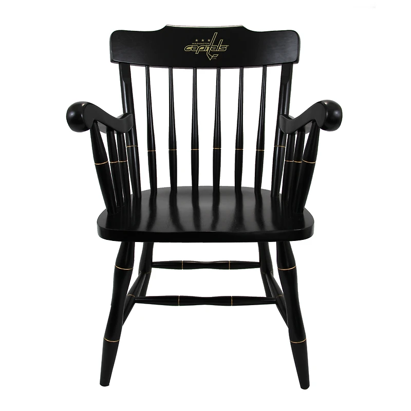 Black Washington Capitals Captain's Chair