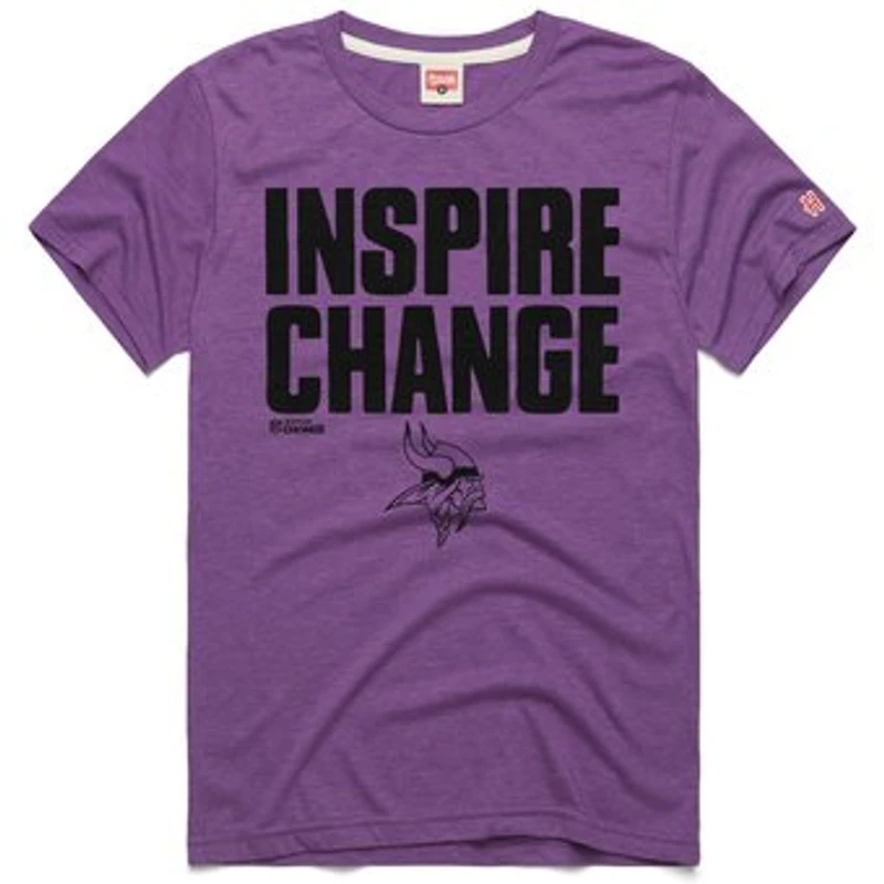 Unisex Homage Purple Minnesota Vikings 2024 Inspire Change Tri-Blend T-Shirt
