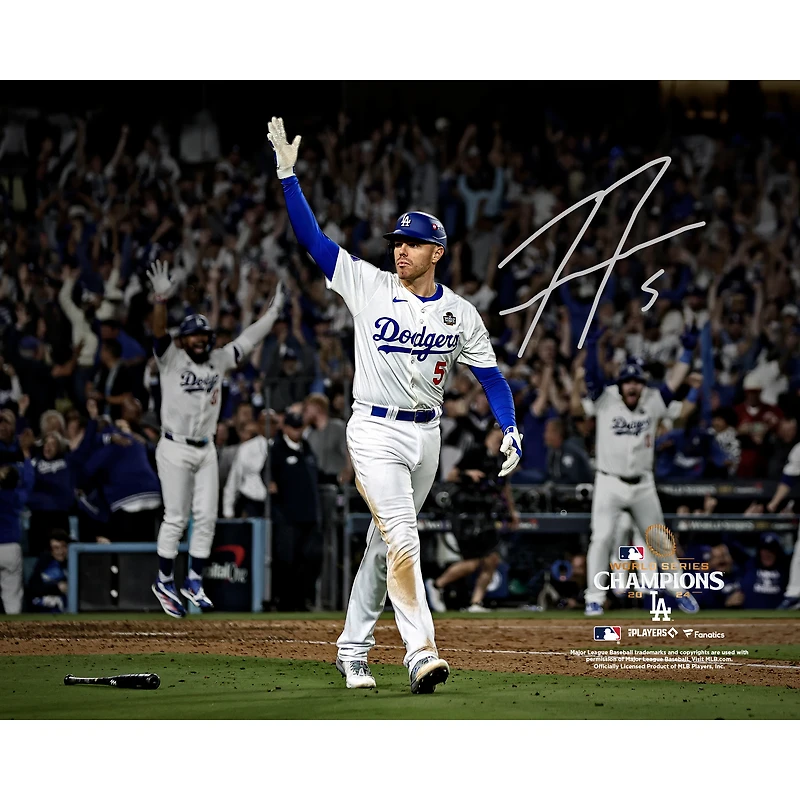 Freddie Freeman Los Angeles Dodgers Autographed 2024 World Series Champions 8" x 10" Photograph