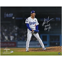 Yoshinobu Yamamoto Los Angeles Dodgers Autographed 2024 World Series Champions 16" x 20" Photograph with "24 WS Champs" Inscription
