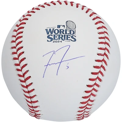 Freddie Freeman Los Angeles Dodgers Autographed  2024 World Series Logo Baseball
