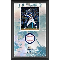Mookie Betts Los Angeles Dodgers Autographed 2024 World Series Champions Baseball Shadow Box