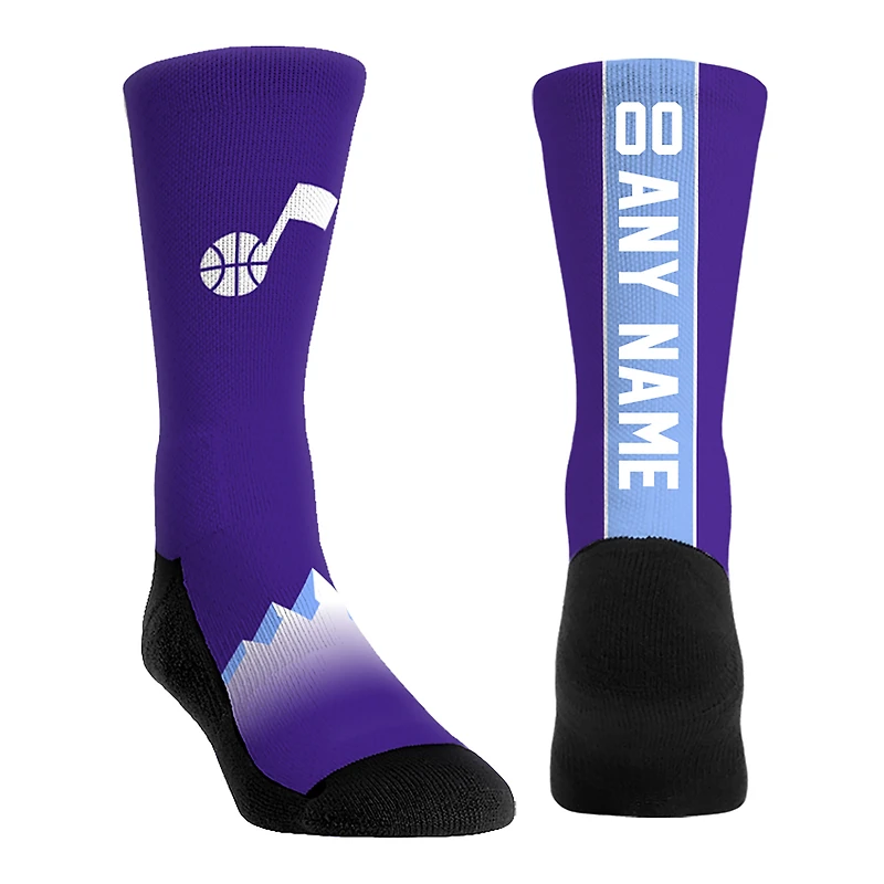 Youth Rock Em Socks Utah Jazz 2024/25 City Edition Custom Jersey Crew Socks