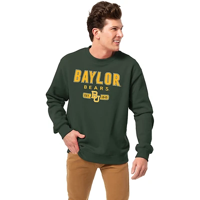 Men's League Collegiate Wear Green Baylor Bears Essentials 2.0 Pullover Sweatshirt