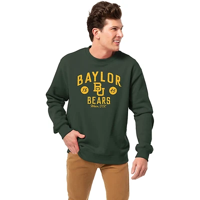 Men's League Collegiate Wear Green Baylor Bears Essentials 2.0 Pullover Sweatshirt