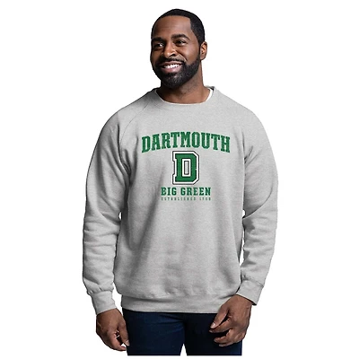 Men's League Collegiate Wear Heather Gray Dartmouth Big Green Essentials 2.0 Pullover Sweatshirt