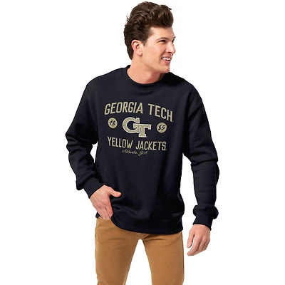 Men's League Collegiate Wear Navy Georgia Tech Yellow Jackets Essentials 2.0 Pullover Sweatshirt