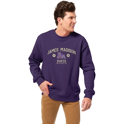 Men's League Collegiate Wear Purple James Madison Dukes Essentials 2.0 Pullover Sweatshirt