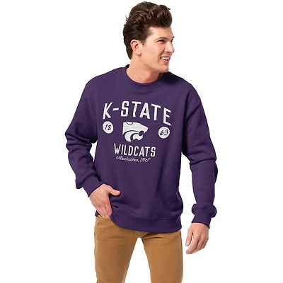 Men's League Collegiate Wear Purple Kansas State Wildcats Essentials 2.0 Pullover Sweatshirt