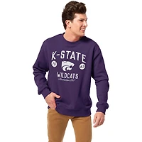 Men's League Collegiate Wear Purple Kansas State Wildcats Essentials 2.0 Pullover Sweatshirt