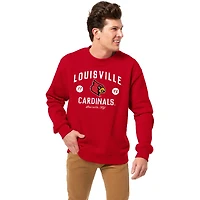 Men's League Collegiate Wear Louisville Cardinals Essentials 2.0 Pullover Sweatshirt