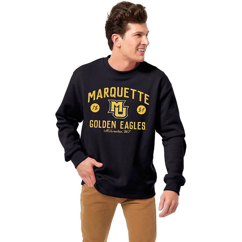 Men's League Collegiate Wear Navy Marquette Golden Eagles Essentials 2.0 Pullover Sweatshirt