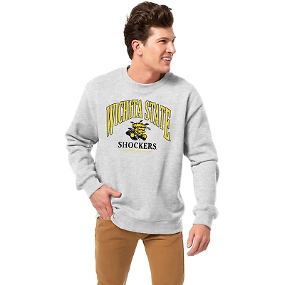 Men's League Collegiate Wear Heather Gray Wichita State Shockers Essentials 2.0 Pullover Sweatshirt