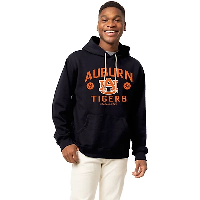 Men's League Collegiate Wear Navy Auburn Tigers Essentials 2.0 Fleece Pullover Hoodie