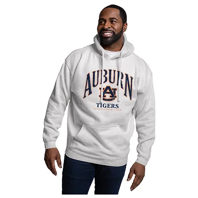 Men's League Collegiate Wear Heather Gray Auburn Tigers Essentials 2.0 Fleece Pullover Hoodie