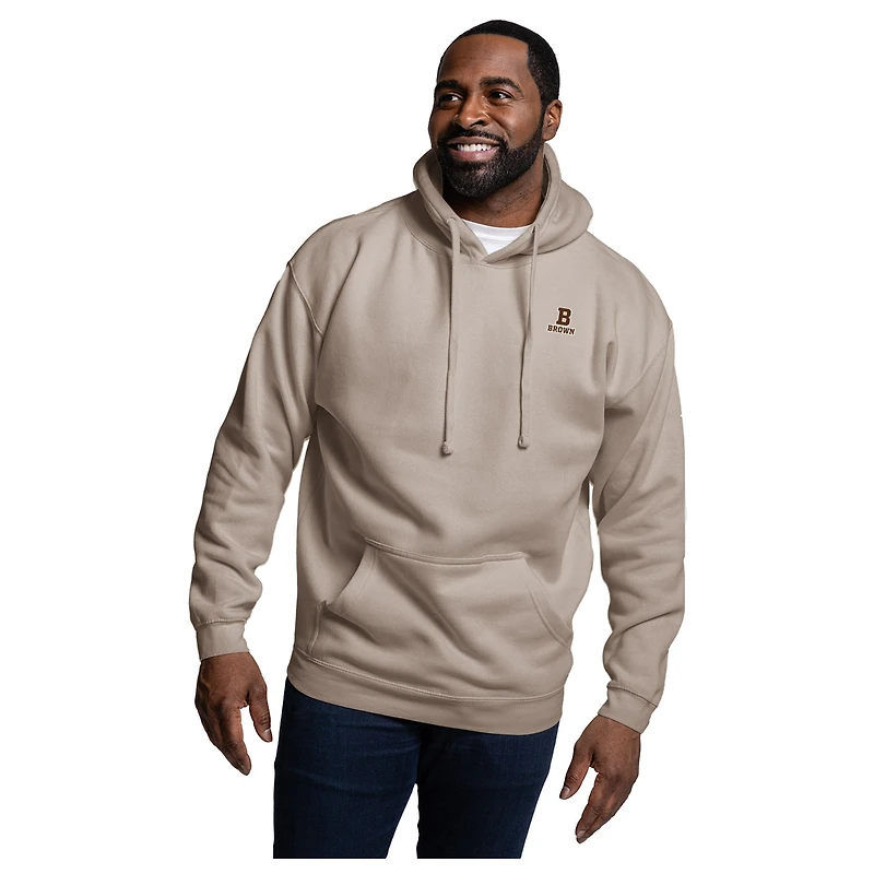 Men's League Collegiate Wear Brown Brown Bears Essentials 2.0 Fleece Pullover Hoodie