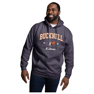 Men's League Collegiate Wear Navy Bucknell Bison Essentials 2.0 Fleece Pullover Hoodie
