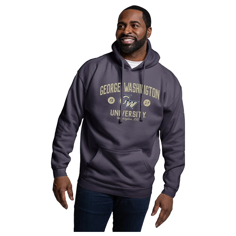 Men's League Collegiate Wear Navy George Washington University Essentials 2.0 Fleece Pullover Hoodie