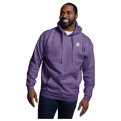 Men's League Collegiate Wear Purple Holy Cross Crusaders Essentials 2.0 Fleece Pullover Hoodie