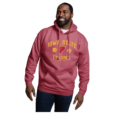 Men's League Collegiate Wear Cardinal Iowa State Cyclones Essentials 2.0 Fleece Pullover Hoodie
