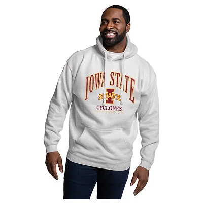 Men's League Collegiate Wear Heather Gray Iowa State Cyclones Essentials 2.0 Fleece Pullover Hoodie