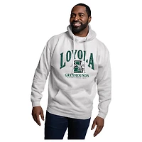 Men's League Collegiate Wear Heather Gray Loyola Greyhounds Essentials 2.0 Fleece Pullover Hoodie