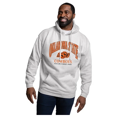 Men's League Collegiate Wear Heather Gray Oklahoma State Cowboys Essentials 2.0 Fleece Pullover Hoodie