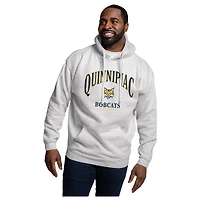 Men's League Collegiate Wear Heather Gray Quinnipiac Bobcats Essentials 2.0 Fleece Pullover Hoodie
