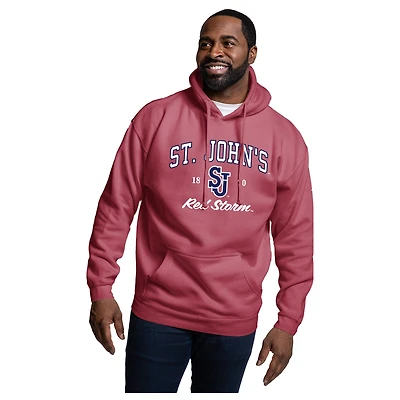 Men's League Collegiate Wear  Cardinal St. John's Red Storm Essentials 2.0 Fleece Pullover Hoodie