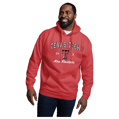 Men's League Collegiate Wear  Red Texas Tech Raiders Essentials 2.0 Fleece Pullover Hoodie