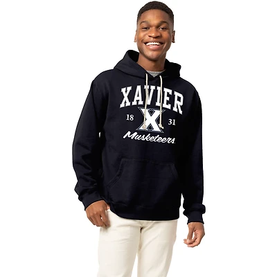 Men's League Collegiate Wear Navy Xavier Musketeers Essentials 2.0 Fleece Pullover Hoodie