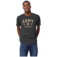 Men's League Collegiate Wear Heather Charcoal Army Black Knights Victory Falls Tri-Blend T-Shirt
