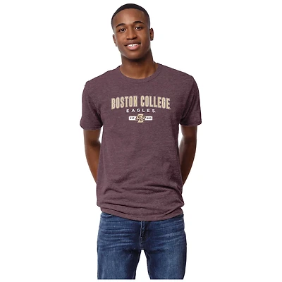 Men's League Collegiate Wear Heather Maroon Boston College Eagles Victory Falls Tri-Blend T-Shirt