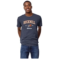 Men's League Collegiate Wear Heather Navy Bucknell Bison Victory Falls Tri-Blend T-Shirt