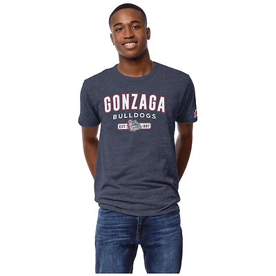 Men's League Collegiate Wear Heather Navy Gonzaga Bulldogs Victory Falls Tri-Blend T-Shirt