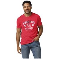 Men's League Collegiate Wear Heather Red Houston Cougars Victory Falls Tri-Blend T-Shirt