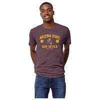 Men's League Collegiate Wear Heather Maroon Arizona State Sun Devils Victory Falls Tri-Blend T-Shirt