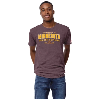Men's League Collegiate Wear Heather Maroon Minnesota Golden Gophers Victory Falls Tri-Blend T-Shirt