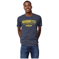 Men's League Collegiate Wear Heather Navy Marquette Golden Eagles Victory Falls Tri-Blend T-Shirt