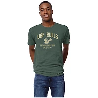 Men's League Collegiate Wear Heather Green South Florida Bulls Victory Falls Tri-Blend T-Shirt
