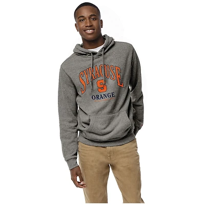 Men's League Collegiate Wear Heather Gray Syracuse Orange Heritage Tri-Blend Pullover Hoodie
