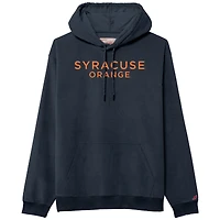 Men's League Collegiate Wear Navy Syracuse Orange Stretch Cord Pullover Hoodie