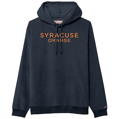 Men's League Collegiate Wear Navy Syracuse Orange Stretch Cord Pullover Hoodie