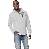 Men's League Collegiate Wear Gray Texas Tech Red Raiders 1636 Fleece Quarter-Snap Pullover Top