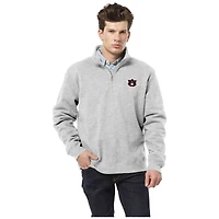 Men's League Collegiate Wear  Heather Gray Auburn Tigers Essentials Fleece 2.0 Quarter-Zip Jacket